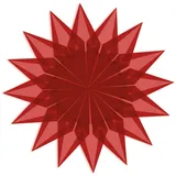 Faltblätter Transparentpapier, 14 x 14 cm, 42g/qm, 100 Blatt (Rot)