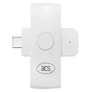 ACS ACR39U-NF PocketMate II, (USB-C), Speicherkartenlesegerät, Weiss