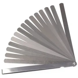 Yato YT-7221 Fühlerlehre Edelstahl 0.02,0.03,0.04,0.05,0.06,0.07,0.08,0.09,0.1,0.15,0.2,0.25,0.3,0.4,0.5,0.75,1 mm 17 Blätter: 0,02-1,0 mm 7221