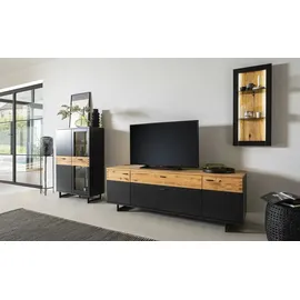 Höffner Wohnkombination , grau , Maße (cm): B: 240 H: 201 T: 50.0