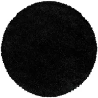 KADIMA DESIGN Teppich Schwarz, 160x160 cm, pflegeleicht, Teppiche – Böden, Teppiche, Hochflorteppiche & Shaggys