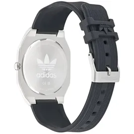 adidas Uni Uhr CITY TECH THIN Silikon schwarz AOFH24002 - Schwarz