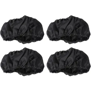 Kinderwagen Radabdeckung, Wasserdichte Winddichte Radschutzhülle aus Polyester, 4-teiliges Set für Staubschutz, Schwarz für Kinderwagen und Rollstühle