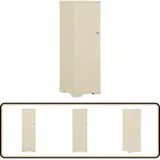 Kunststoffschrank 40x43x125 cm Holzdesign Angora-Weiß - Aufbewahrungsbox - Kunststoffeinsatzschränke - Garderobe - Wohnzimmermöbel - Flurkommode