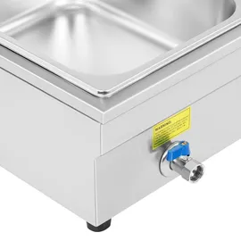 Royal Catering Bain Marie - 5 x GN 1/2 - Ablasshahn