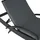 Tectake Océane Sonnenliege 190 x 62 x 74,5 cm schwarz