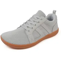 ZEPYFXIT Unisex Barfußschuhe Herren Barfuss Schuhe Damen Minimalistische Leicht Atmungsaktiv Fitnessschuhe Walkingschuhe mit Breite Zehenbox(Grau 8815,40 EU) - 40 EU