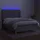 vidaXL Boxspringbett mit Matratze & LED Hellgrau 140x200 cm Stoff