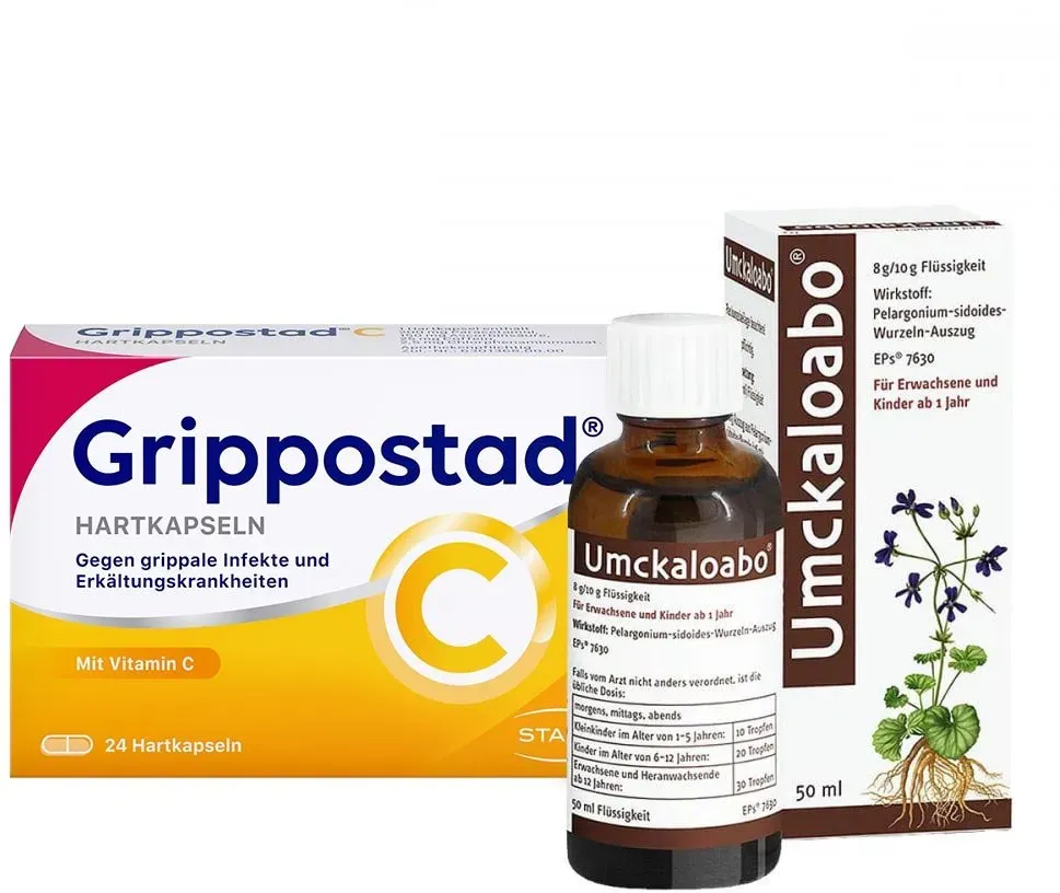 Preisvergleich Produktbild Grippostad C (24 stk) + Umckaloabo (50 ml)