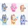 Bluey Fuzzies Figuren Fan-Lieblinge 8er-Pack