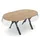 ANRO Tischdecke abwaschbar Oval 200 x 140 cm Transparent