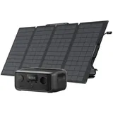 Ecoflow ECOFLOW RIVER 3 Tragbare Powerstation mit 110W Solarpanel Powerstation, 245Wh LFP Batterie, bis zu 600W, GaN verdoppelt Laufzeit