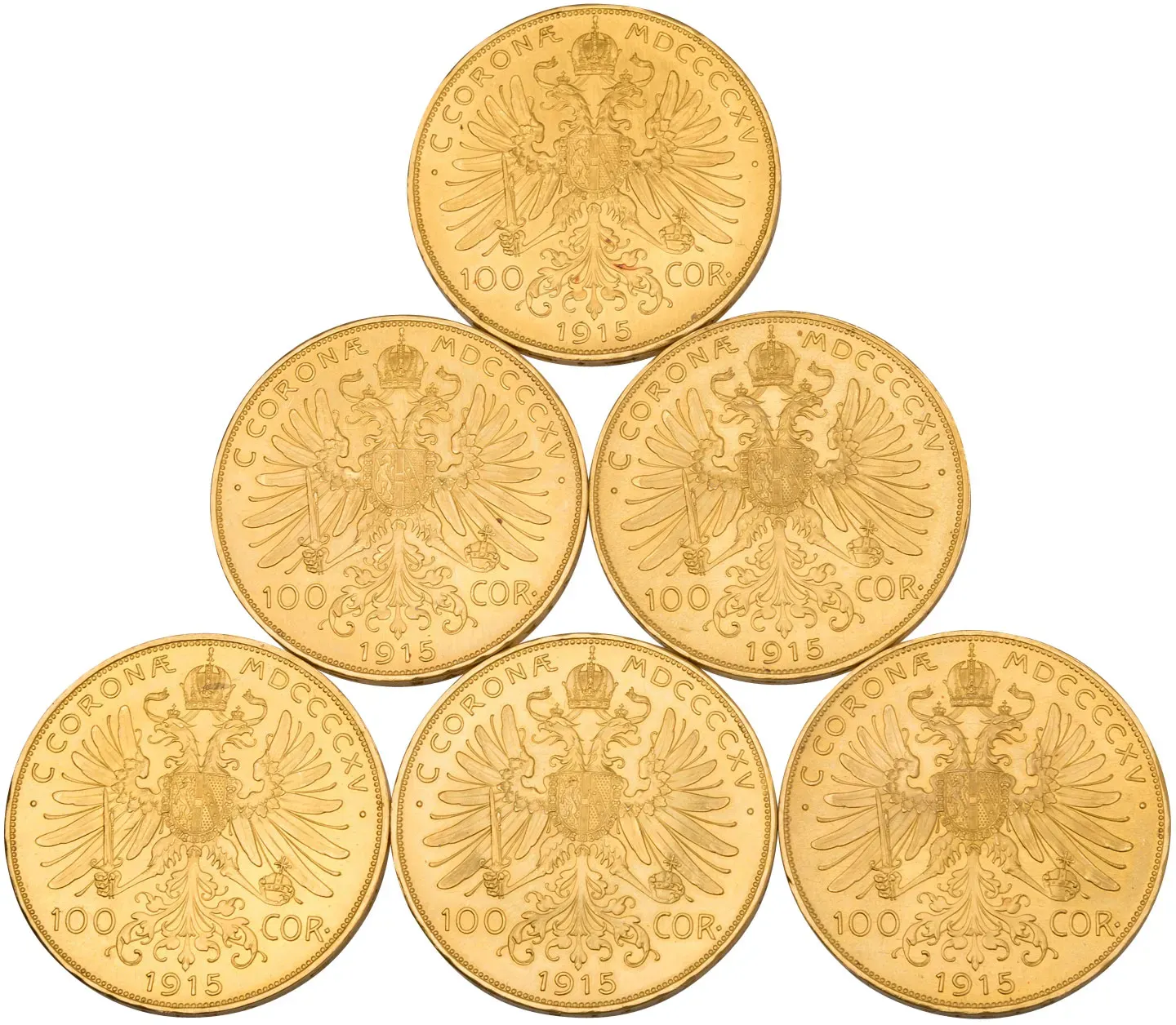 Investmentpaket 10 x Goldmünzen 100 Kronen