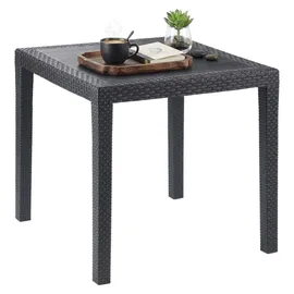 PROGARDEN King Bistrotisch 79 x 79 x 72 cm anthrazit