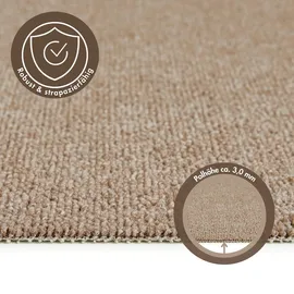 Andiamo Teppichboden Mirabell beige B/L: ca. 200x500 cm pro Stück - Beige