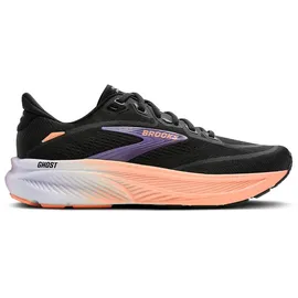 Brooks Ghost 18 Damen Schwarz/Mulled Grape/Pfirsich 38