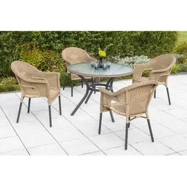 Merxx Ravenna Set 5-tlg. natur/anthrazit