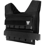 GORNATION Gewichtsweste 10/20kg, Kompakte & verstellbare Gewichte für Fitness, Calisthenics & Krafttraining, Weight Vest für Herren & Damen (Schwarz, 20 Kg)