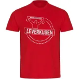 multifanshop T-Shirt Kinder Leverkusen - Meine Fankurve - Boy Girl rot 164
