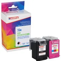 Edding EDD-708 ersetzt Hewlett Packards »T6N04AE/T6N03AE« Nr schwarz color,