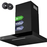 Ciarra VMB6102 Wandhaube 60 cm Schwarz