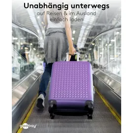 goobay USB-CTM PD GaN Dual-Schnellladegerät 90° Flat 45 W schwarz