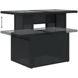 vidaXL Gartentisch 100 x 55 x 73 cm Schwarz