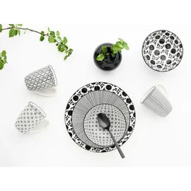 CreaTable New Style black Kombiservice 16-tlg.