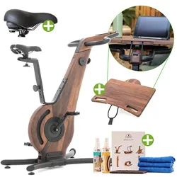 NOHRD Bike Nussbaum Fahrradergometer Homeoffice-Set inkl. Laptop-Auflage