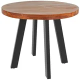 SAM Outillage SAM Esstisch, Braun, Holz, Echtholz,Akazie, Rund,Rund, eckig, 140x78x140 cm, Akazienholz nussbaumfarben schwarz SOPHIA