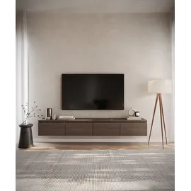 Selsey Bemmi TV-Hängeboard 200 cm Walnuss 28,4 cm x 31,8 cm Spanplatte