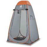 furnicato Faltzelt Sichtschutzzelt Grau und Orange Pop-Up Wasserdicht, (1 tlg) grau|orange