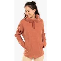 Sweatshirt Yoga Damen Entspannung Fleece - braun, braun, XL
