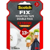Scotch 3M Scotch-Fix Extreme Innenmontageband PGS05-1950-P, 19 mm x 5 m, 1 Rolle/Packung, Schwarz (Verpackung kann abweichen)