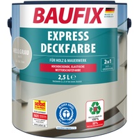 Baufix Express Deckfarbe 2.5 Liter, hellgrau, matt,