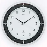 AMS Wanduhr Funkwanduhr modern Durchmesser: 31 cm - AMS Modell: 5854 braun