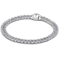 Pandora Timeless Pavé Gliederarmband aus Sterling-Silber mit Cubic Zirkonia, Timeless Kollektion, 16cm, 593008C01-16