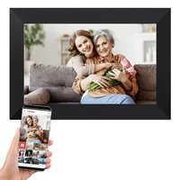 Xoro CPF 10C1 Digitaler Bilderrahmen 10.1 Zoll IPS Touchscreen, WLAN, 16 GB, App-Steuerung, 1280x800, schwarzer Rahmen