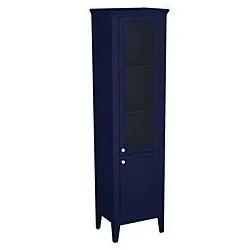 Vitra Valarte Hochschrank 65797 53,5x39,5x196,5cm, rechts, bodenstehend, Korpus stahlblau, lackiert