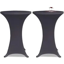 deluke Tischhusse AMAU Anthrazit Ø 80 cm 2er Set