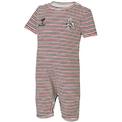hummel 1. FC Köln gestreifter Strampler/Schlafanzug für Babys white asparagus stripe 98
