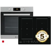 Bauknecht Einbaubackofen BAK3 KN8V IN mit Induktionskochfeld BB 8760C