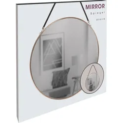 Spiegel Wandspiegel Badspiegel Garderobe Oval Goldfarben 32x48c