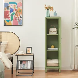[en.casa] Einzelspind Kurikka 137 x 38 x 38 cm Olivgrün