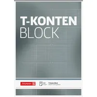 Brunnen 1042025 T-Konten-Block (A4, 25 Blatt, 10 T-Konten je Seite, gelocht, 80g/m2)