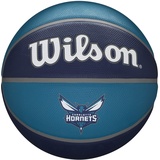 Wilson Basketball NBA TEAM TRIBUTE, CHARLOTTE HORNETS, Outdoor, Gummi, Größe: 7
