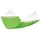 Mojawo Hängematte 120kg 200x150cm Poly/baumwolle Lime-mmc4358-lime