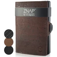 Slimpuro ZNAP® Slim Wallet Kreditkartenetui | Geldbörse Herren | Kartenhalter Geldbeutel Herren | Kartenetui Herren Geldbeutel | Herren Portemonnaie mit RFID Schutz | 8 Karten | Caramel