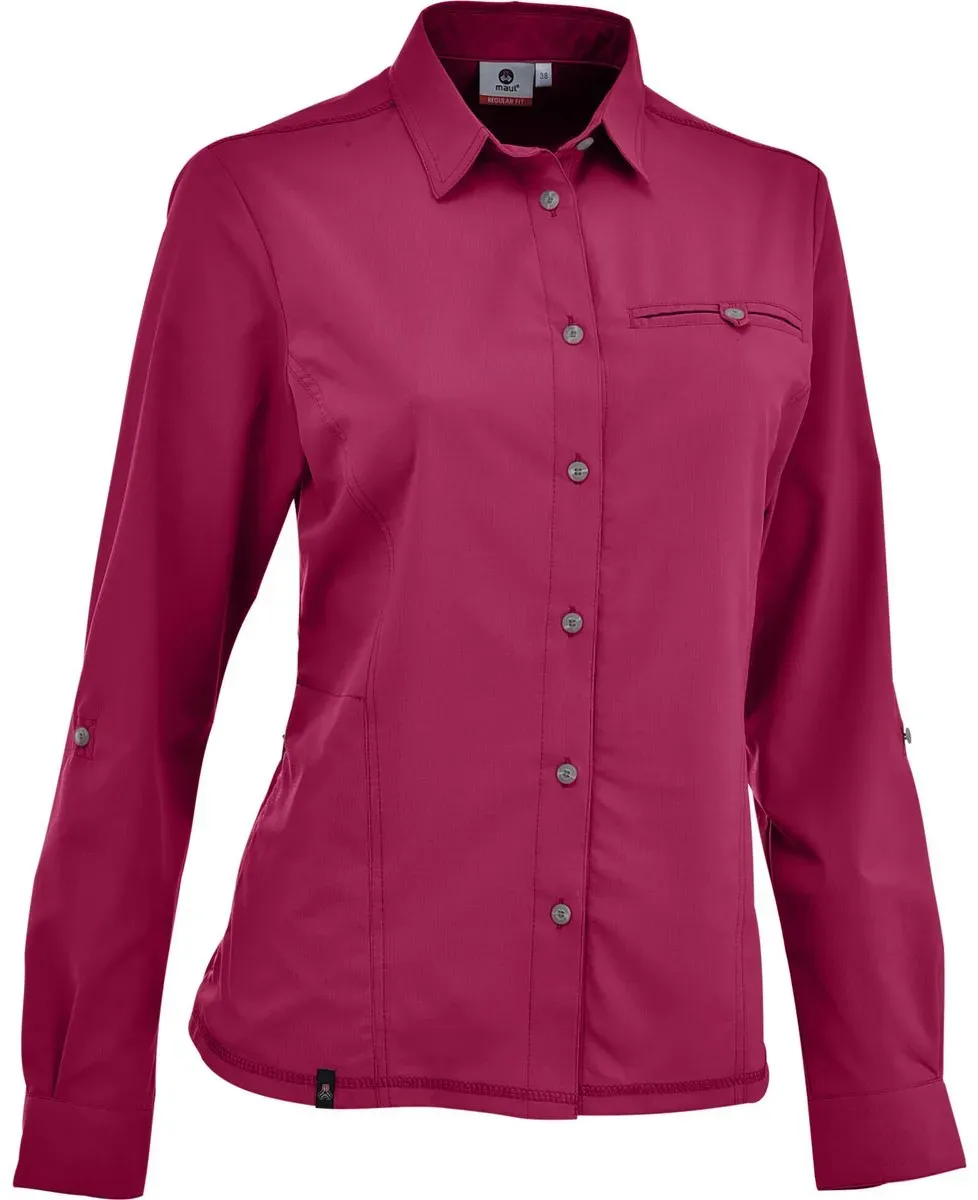 MAUL Sport Hochalm 4XT - 1/1 Krempelbluse uni elas. cherry (81) 46