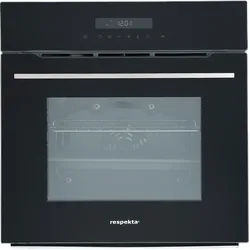 Backofen autark Einbau Edelstahl Herd Heißluft Grill Timer Pyrolyse Respekta